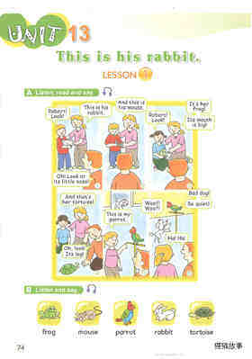 13 This is his rabbit绘本故事第2页
