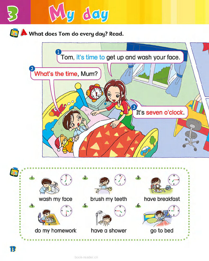3 My day绘本故事第3页