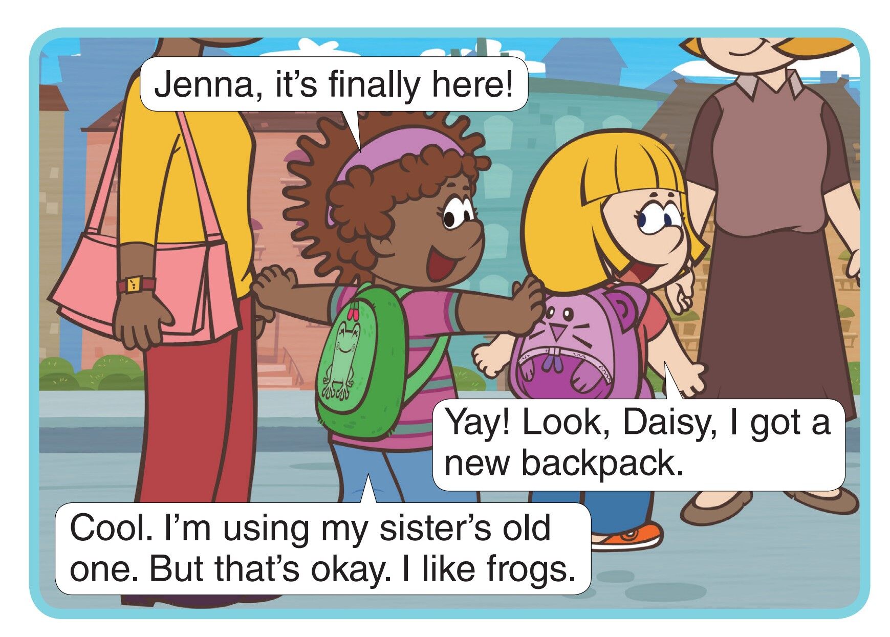 The First Day of School绘本故事第2页