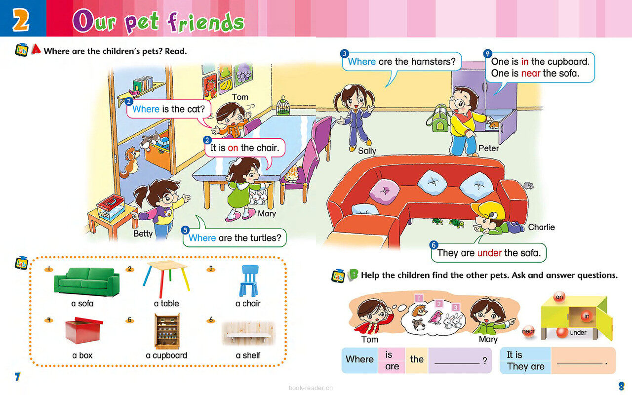 2 Our pet friends绘本故事第3页