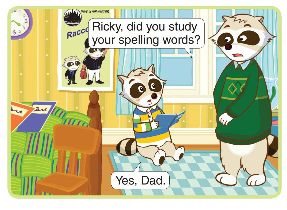 The Spelling Test绘本故事第2页