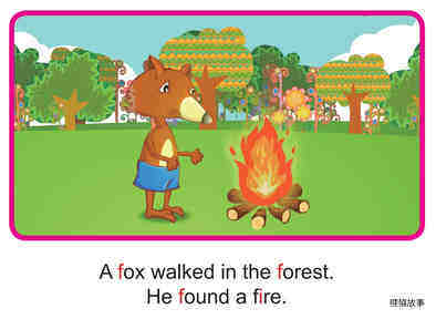 'F' words -  The Fox in the Forest绘本故事第4页