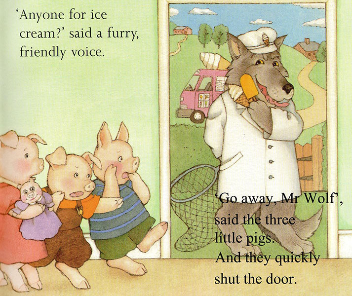 (2周)Go Away Mr Wolf!绘本故事第4页