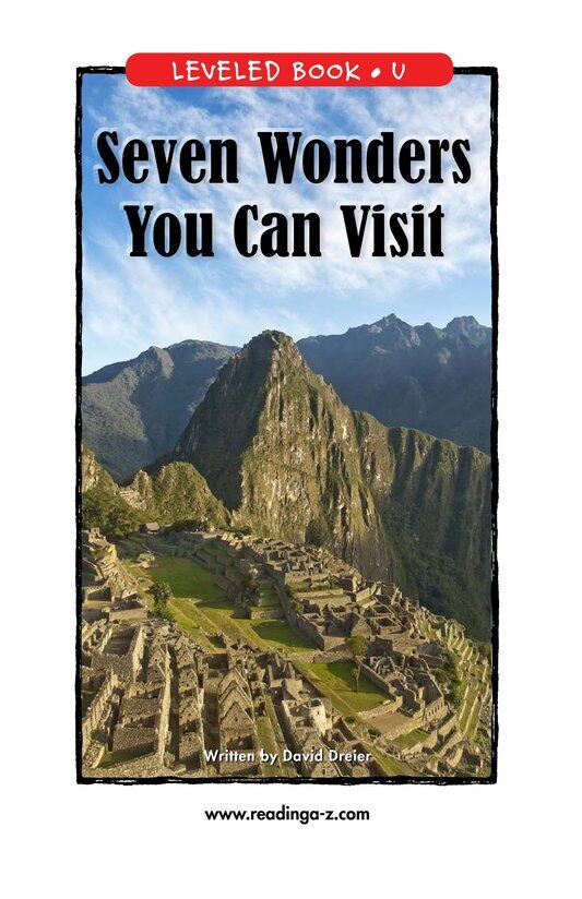 Seven Wonders You Can Visit绘本故事第2页