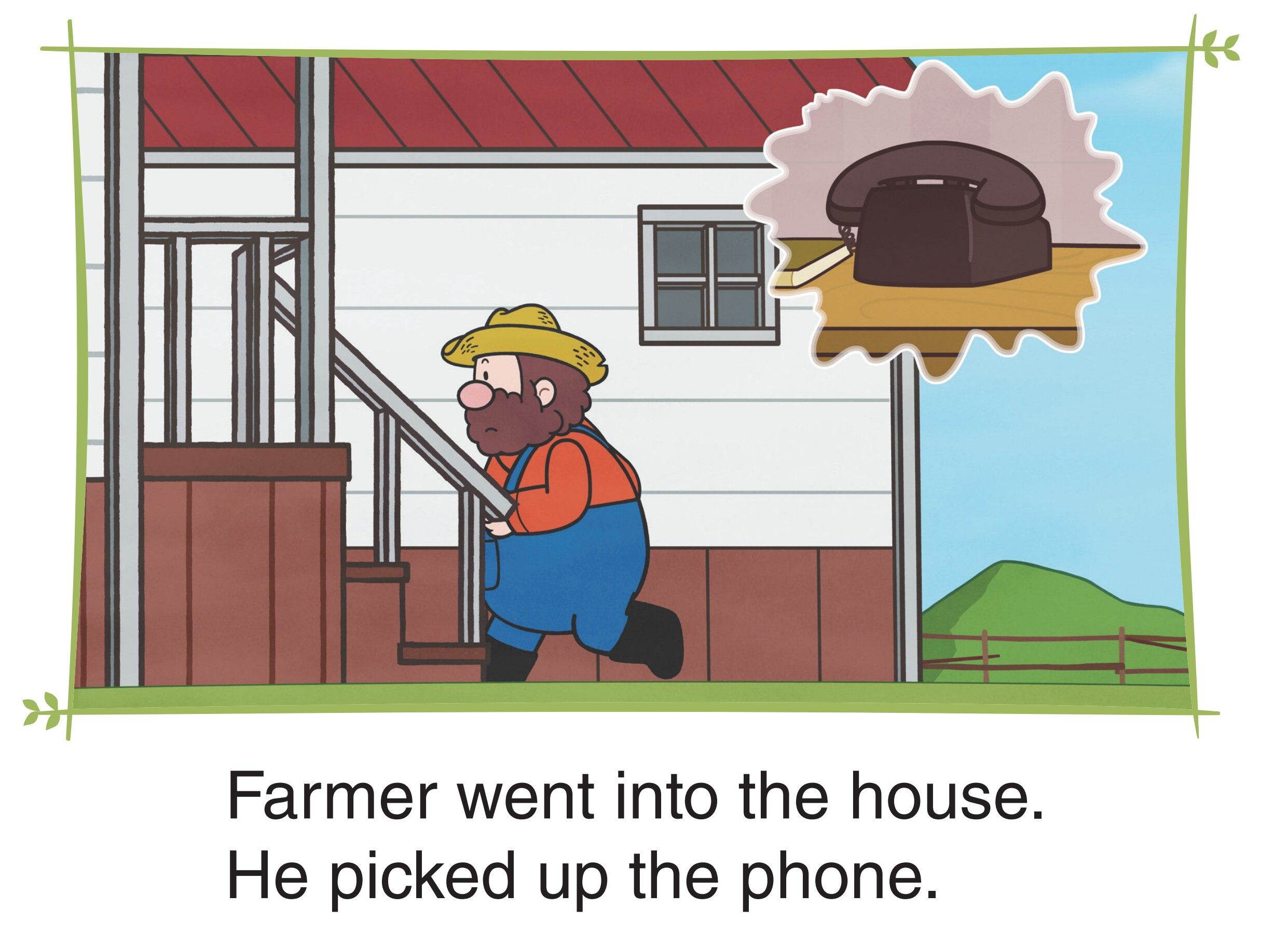 The Tractor is Saved绘本故事第5页