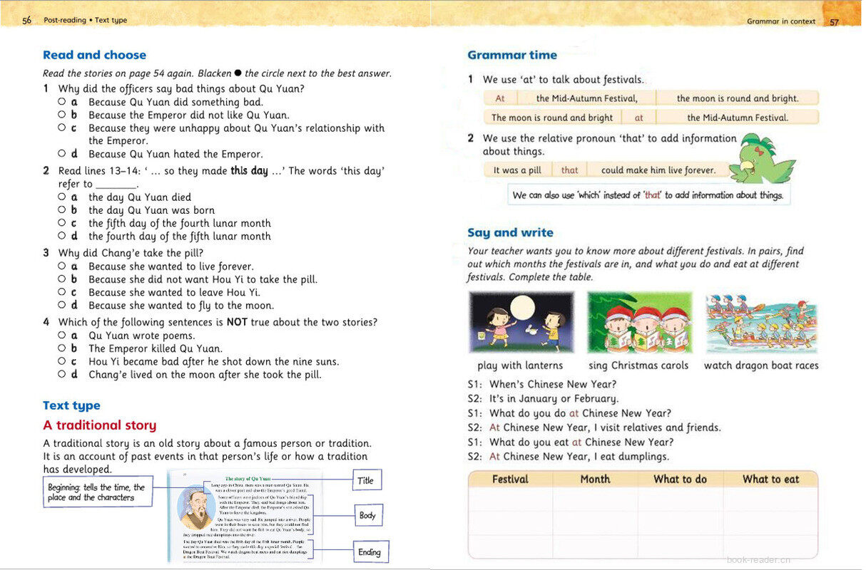 5B Unit 6 Different festivals绘本故事第4页