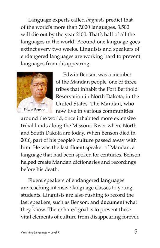 Vanishing Languages绘本故事第4页