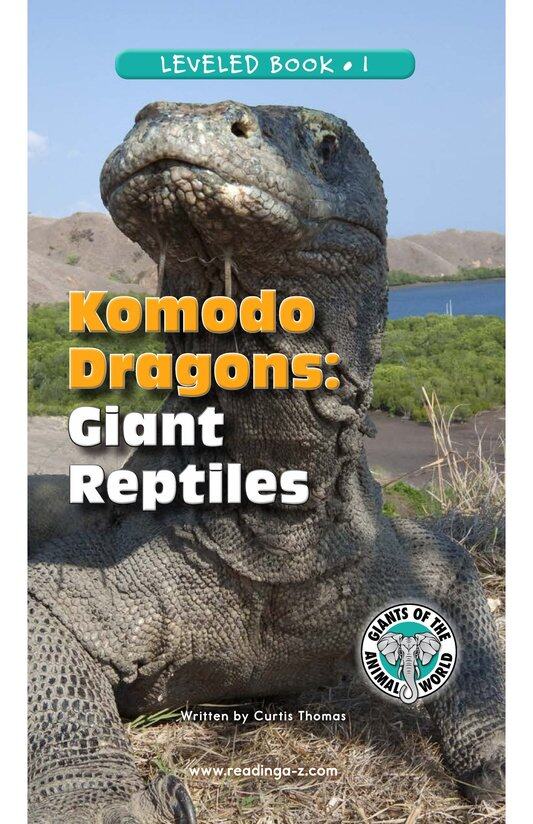 Komodo Dragons Giant Reptiles绘本故事第2页
