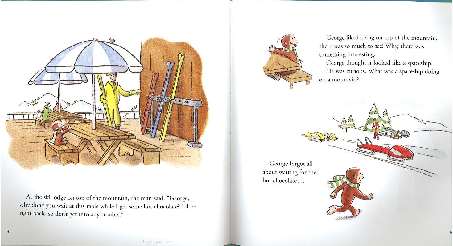 Curious George in the Snow绘本故事第4页