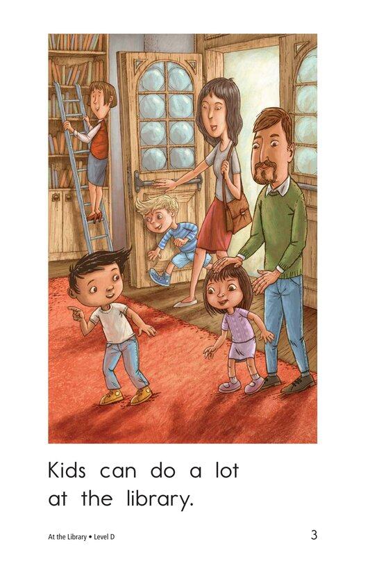 At the Library绘本故事第3页