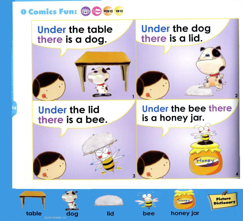 6 Under the Table绘本故事第2页