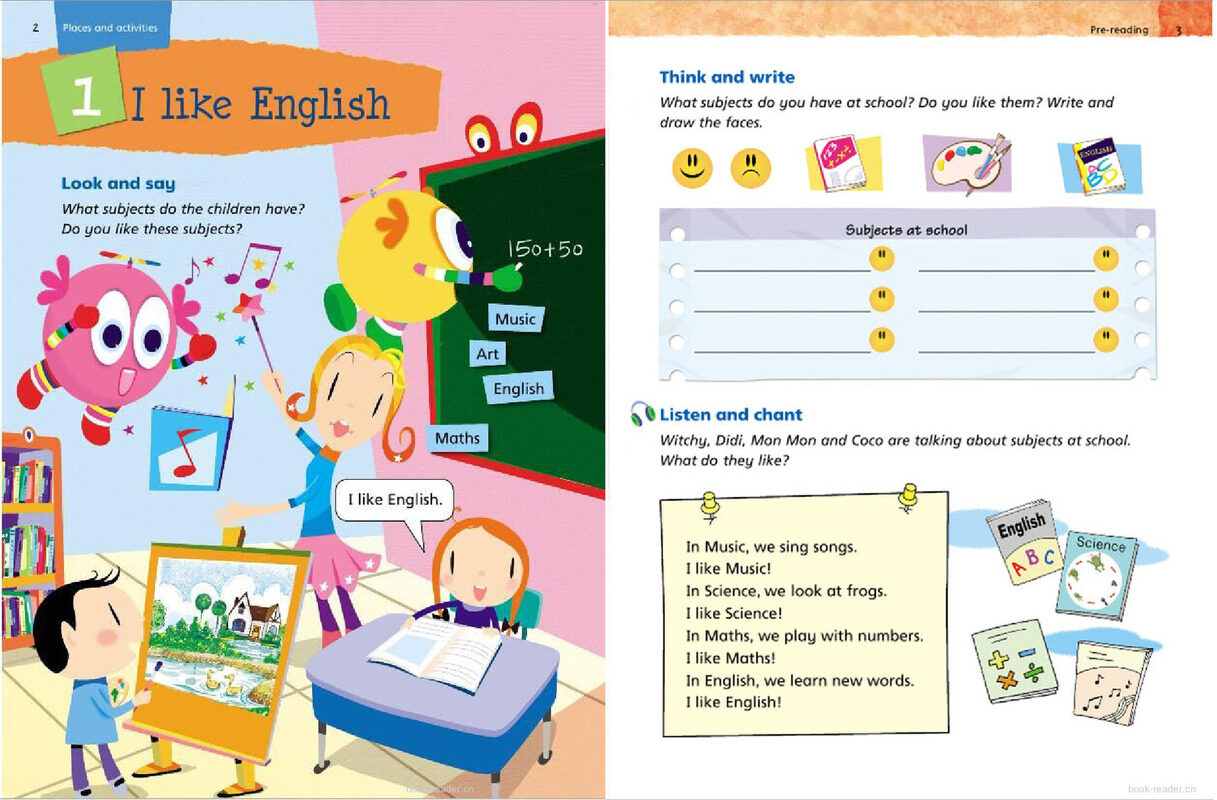 3A Unit 1 I like English绘本故事第2页