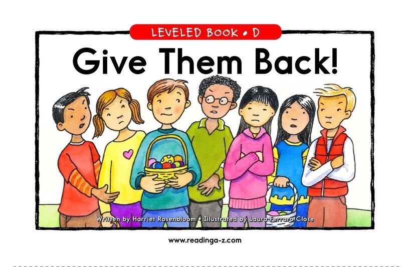 Give Them Back!绘本故事第2页
