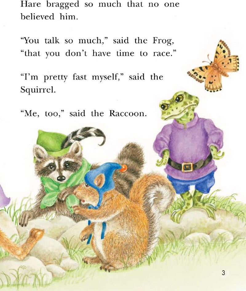 The Hare And The Tortoise绘本故事第4页