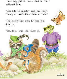 The Hare And The Tortoise绘本故事第4页