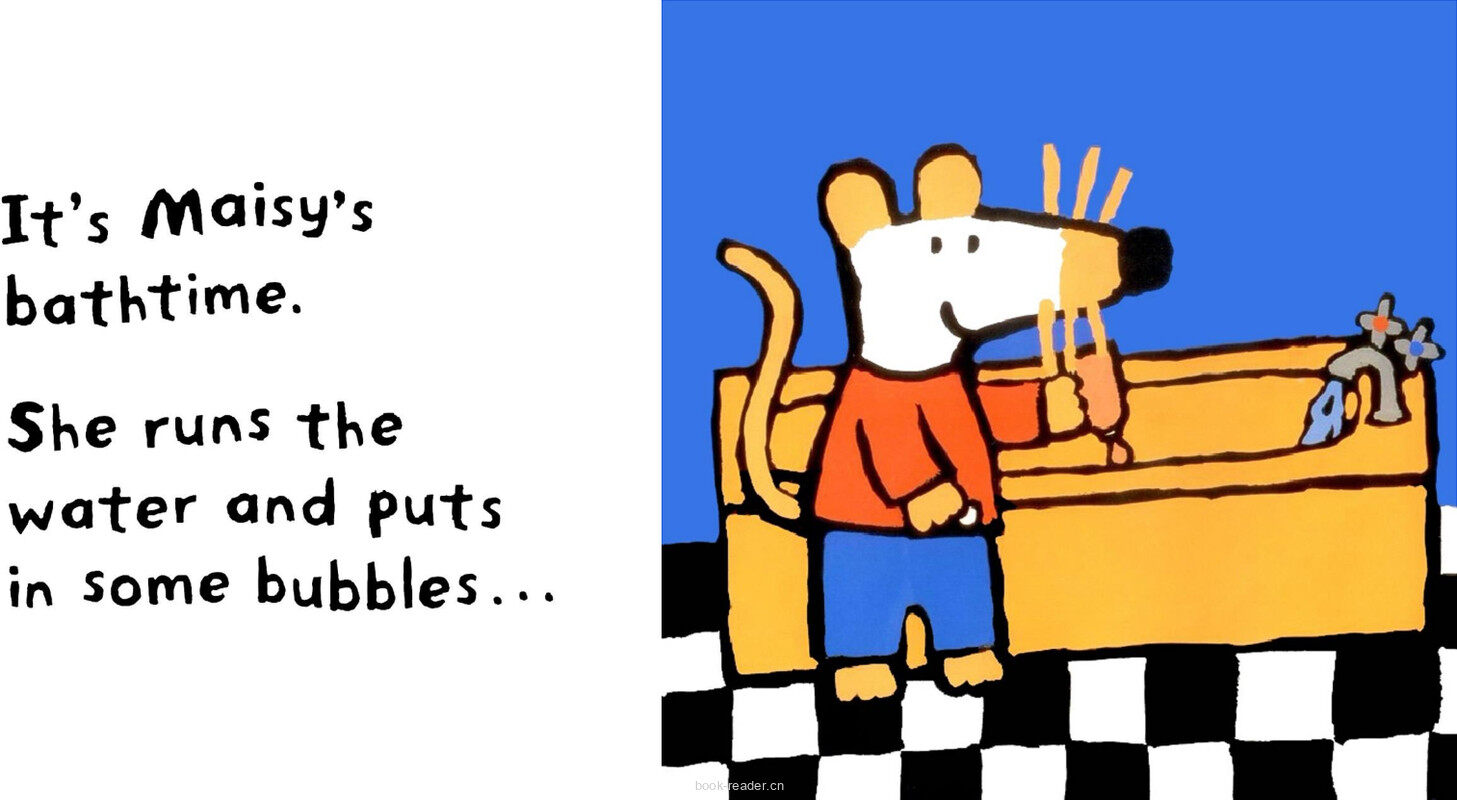 Maisy Takes a Bath绘本故事第3页