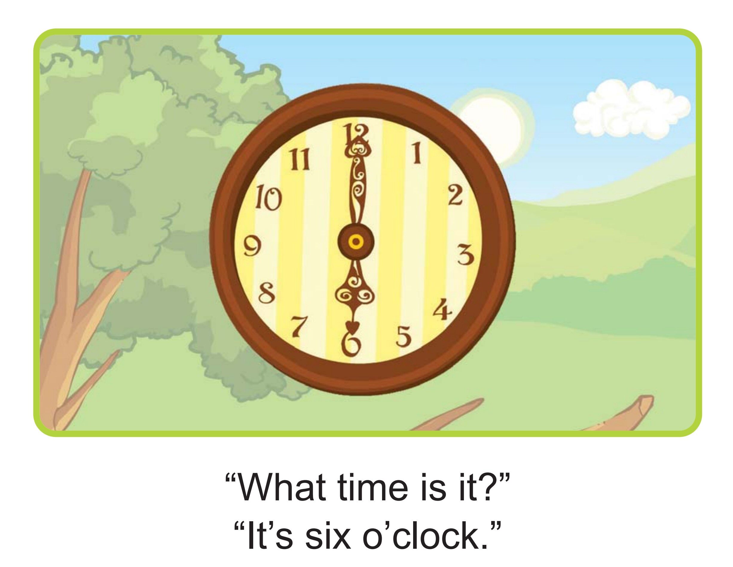 What Time Is It?绘本故事第2页