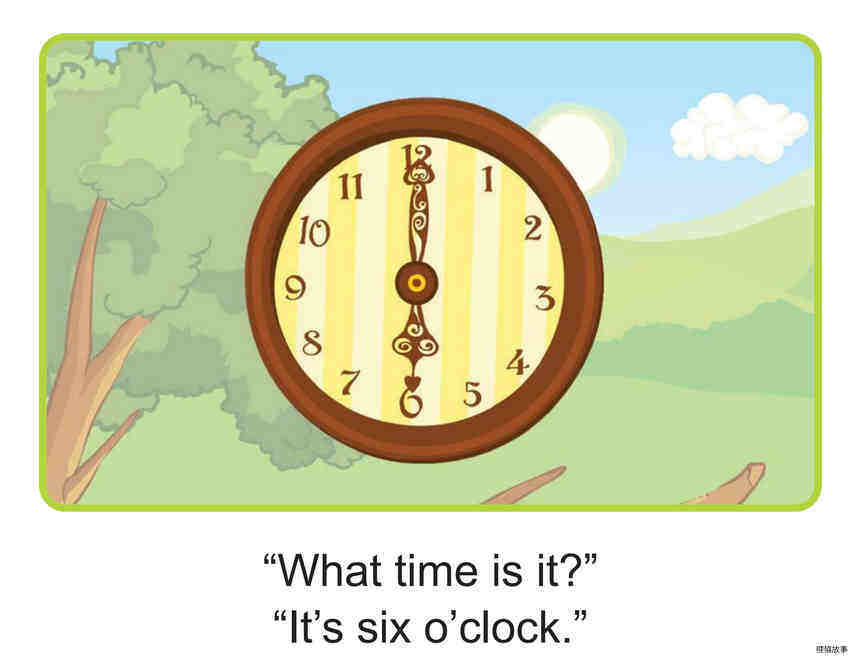 What Time Is It?绘本故事第2页