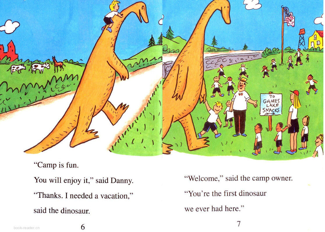 Danny and the Dinosaur go to camp绘本故事第4页