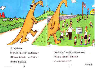 Danny and the Dinosaur go to camp绘本故事第4页