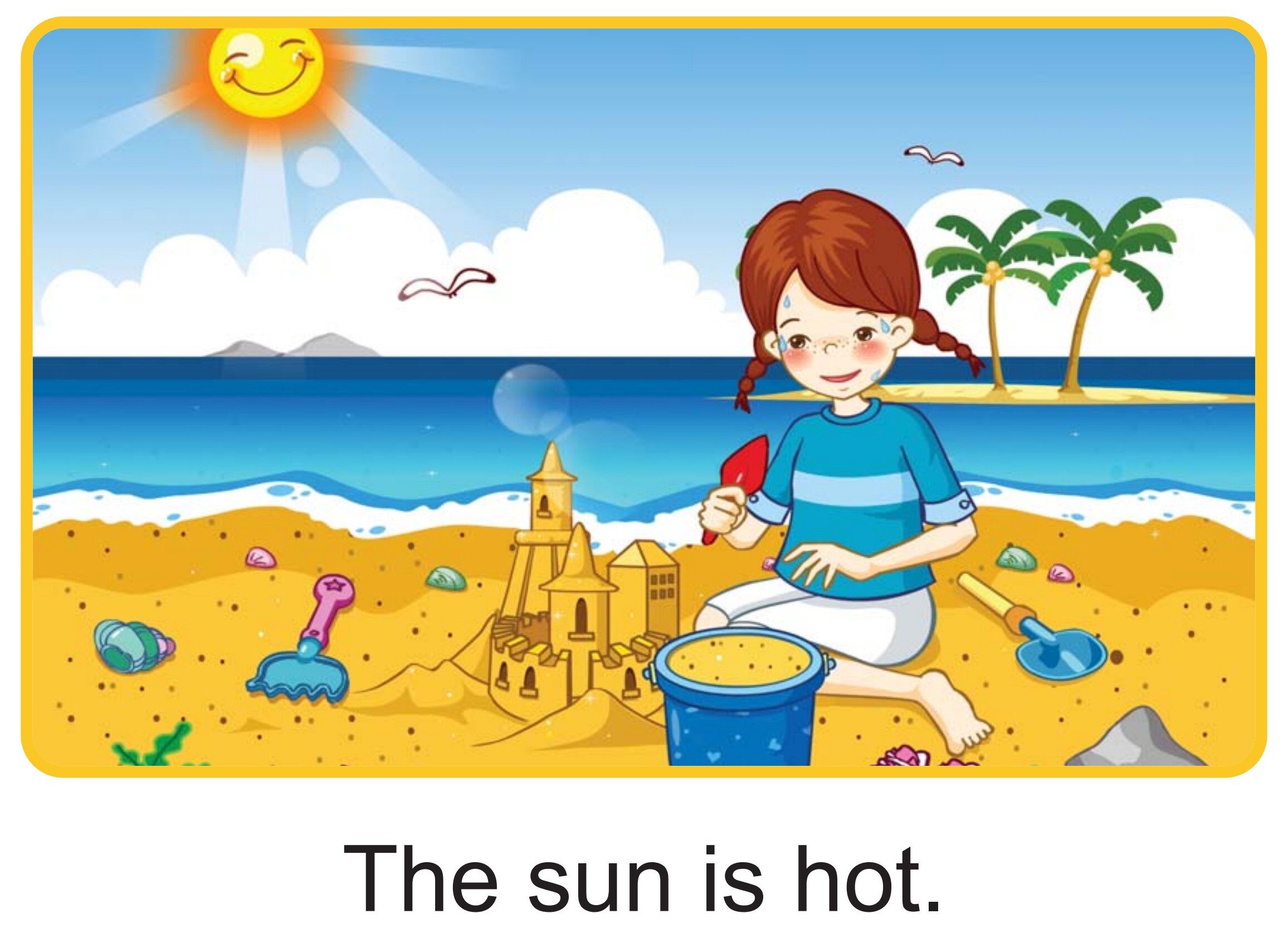 At the Beach绘本故事第2页