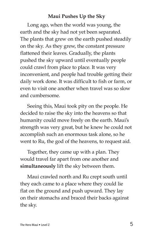 The Hero Maui绘本故事第4页