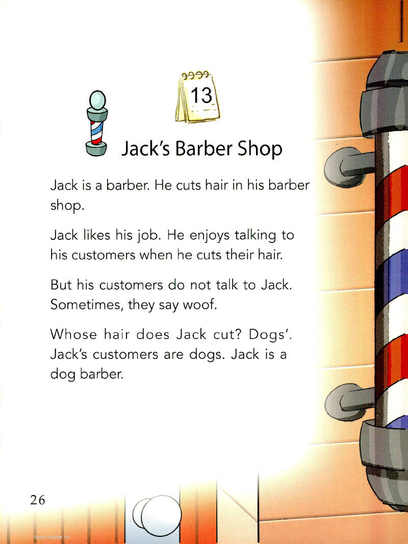 Jack's Barber Shop绘本故事第2页