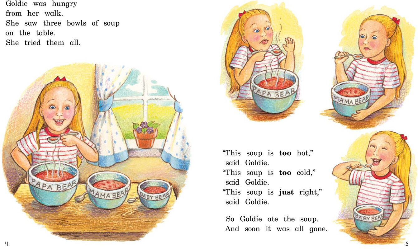 Goldie and the Three Bears绘本故事第4页