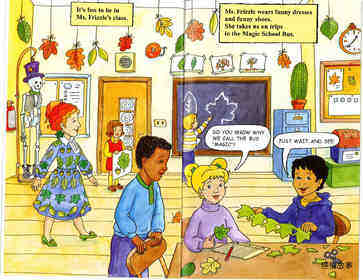 Magic School Bus Wild Leaf Ride绘本故事第3页