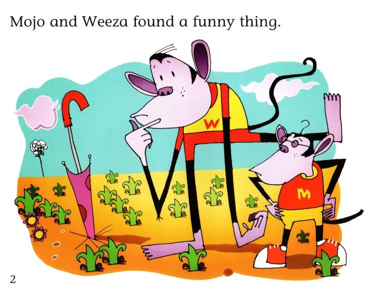 Mojo and Weeza and the Funny Thing绘本故事第3页