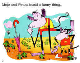 Mojo and Weeza and the Funny Thing绘本故事第3页