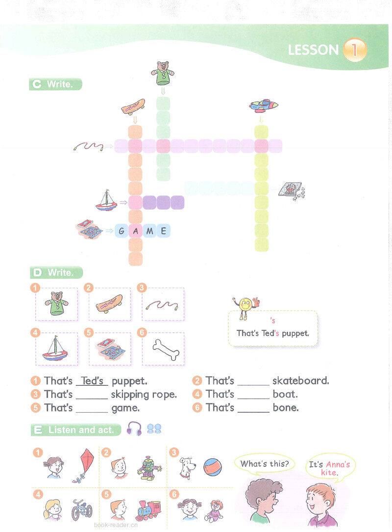 5 That's Ted's puppet绘本故事第3页