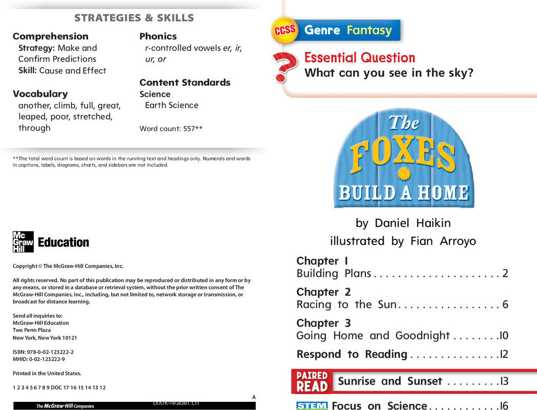 G1 Bey U5W2 The Foxes Build a Home绘本故事第3页