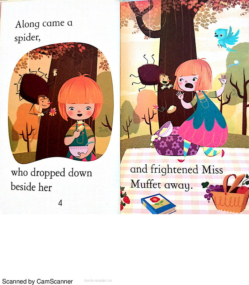 Little Miss Muffet绘本故事第4页