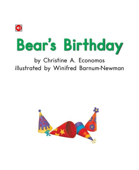 Bear's Birthday绘本故事第2页