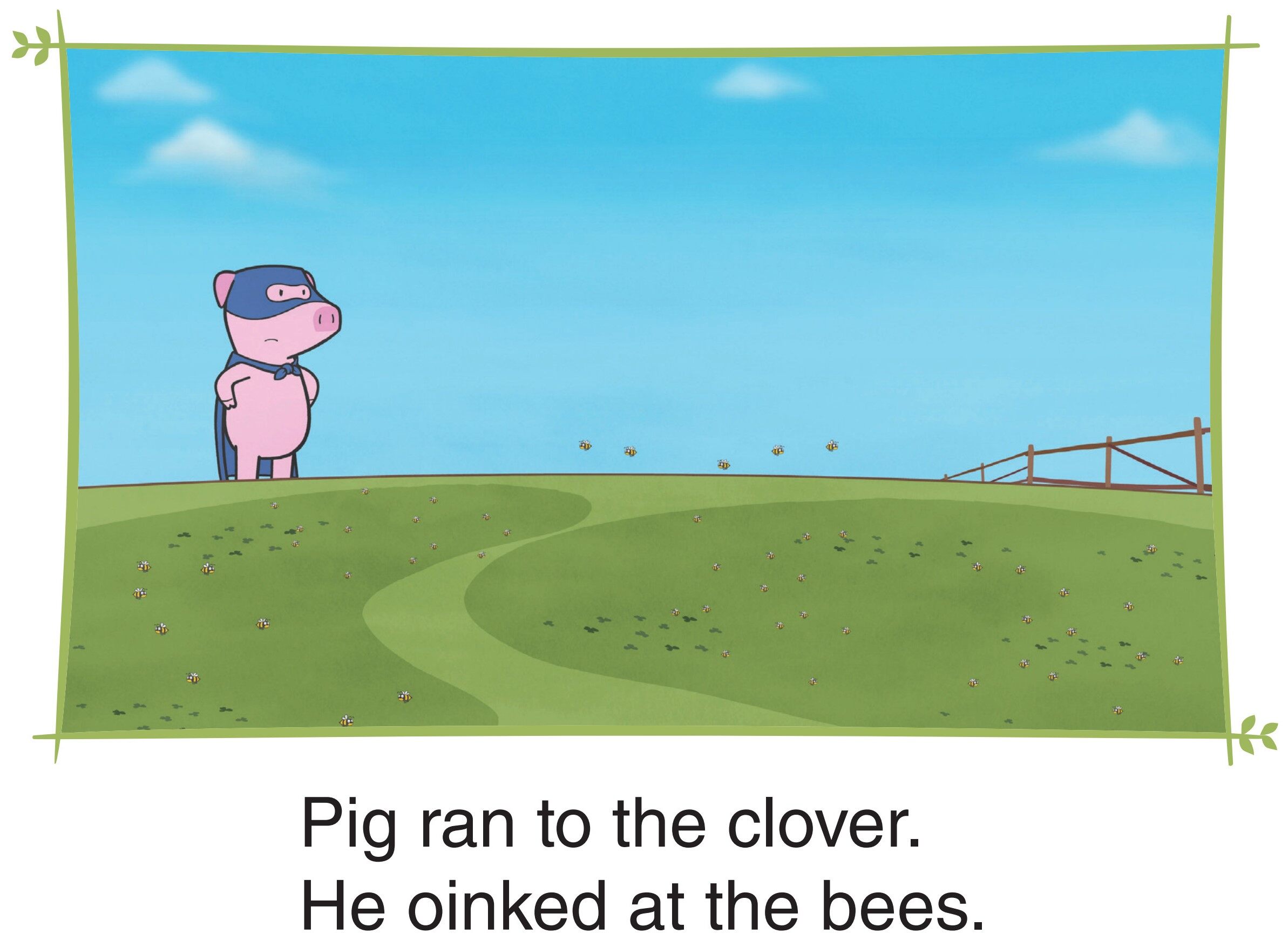 Super Pig and the Bees绘本故事第2页