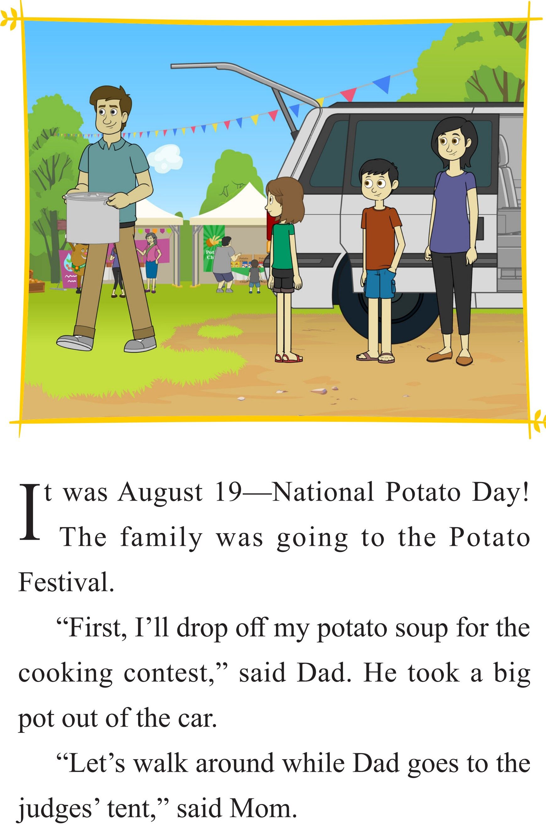 The Potato Festival绘本故事第2页
