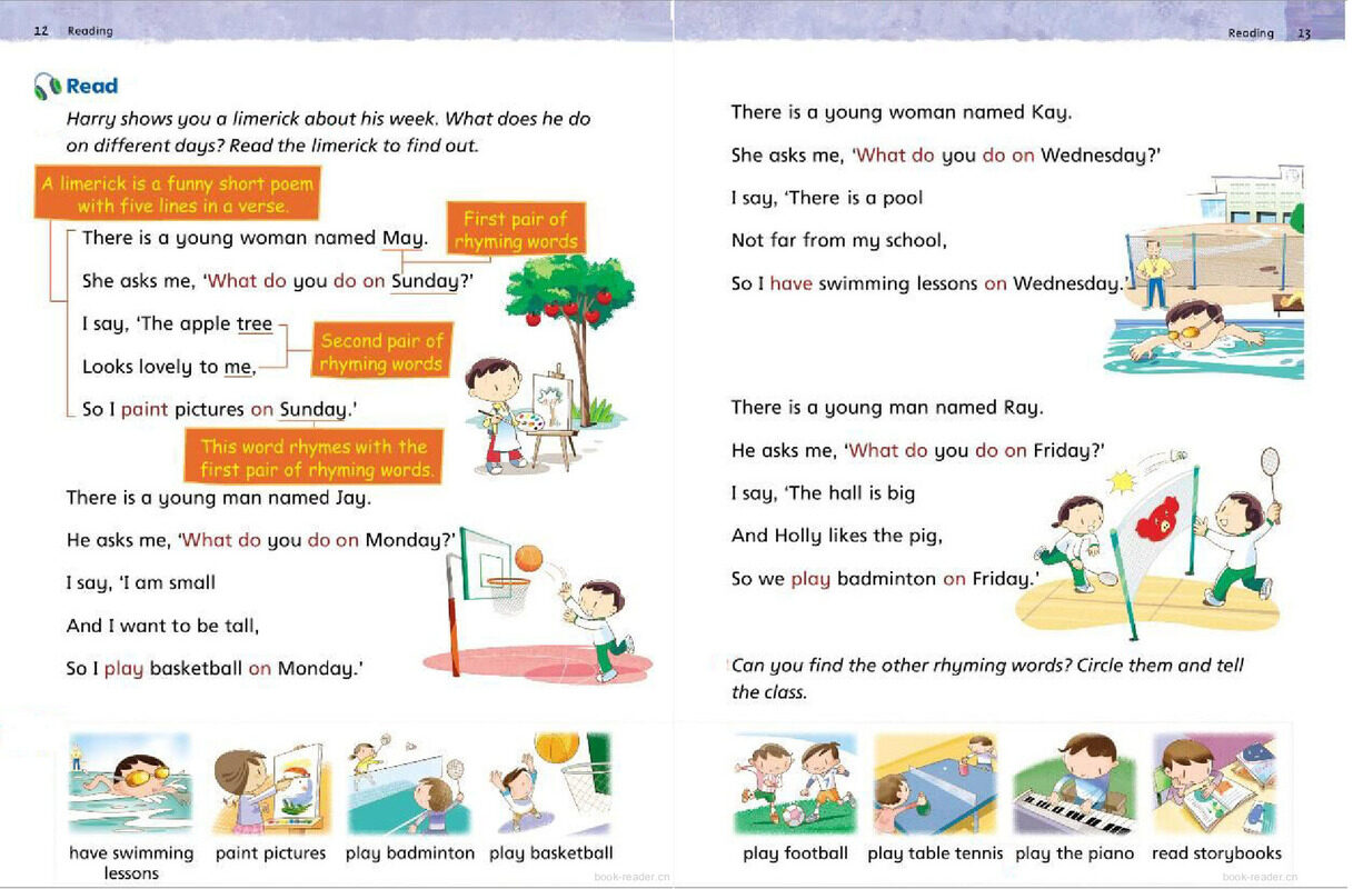 2B Unit 2 Our week绘本故事第3页