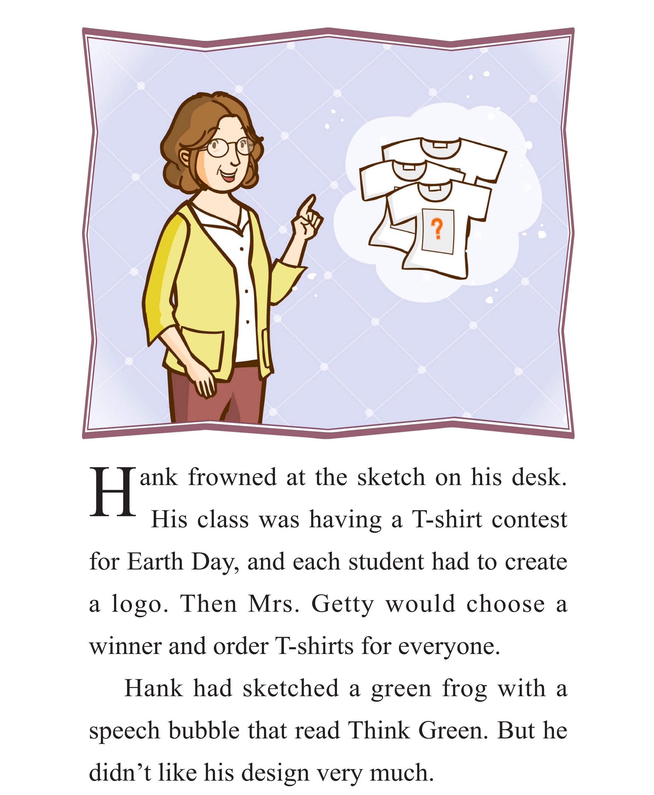 The T-Shirt Logo Contest绘本故事第2页