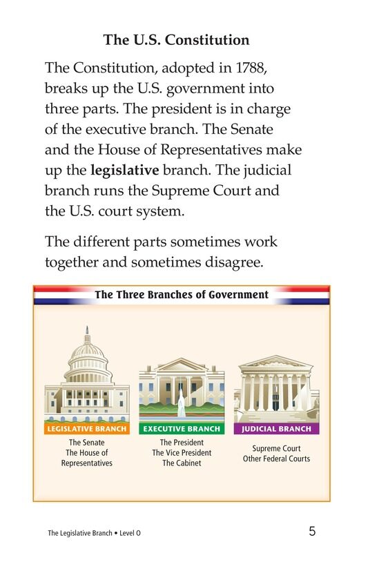 The Legislative Branch绘本故事第4页