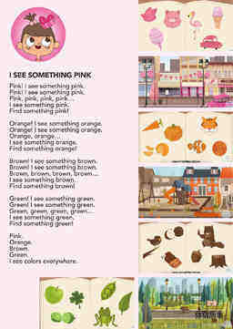 I See Something Pink绘本故事第2页