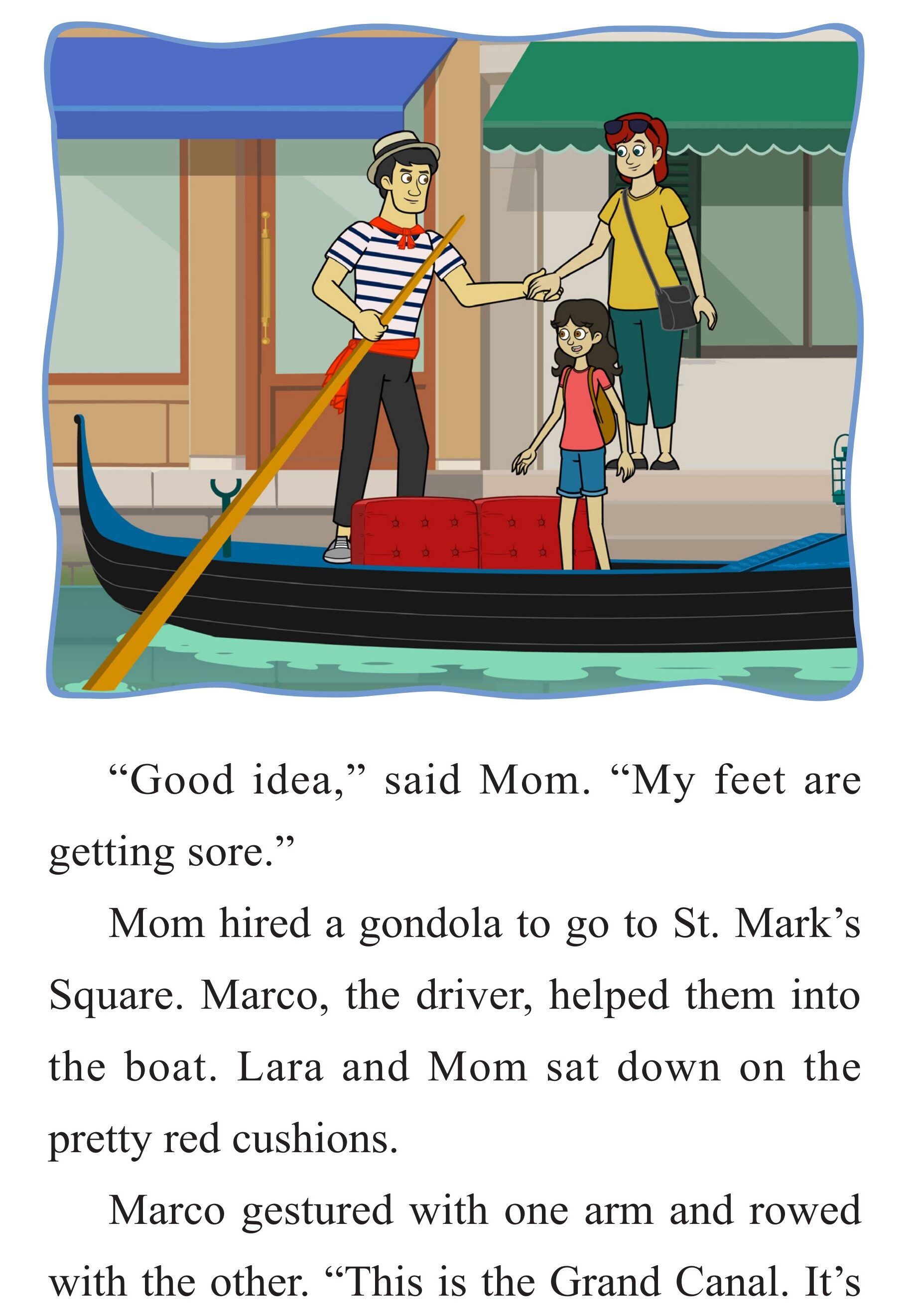 A Gondola Ride in Venice绘本故事第3页