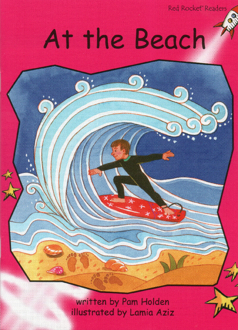 at the beach绘本故事第2页