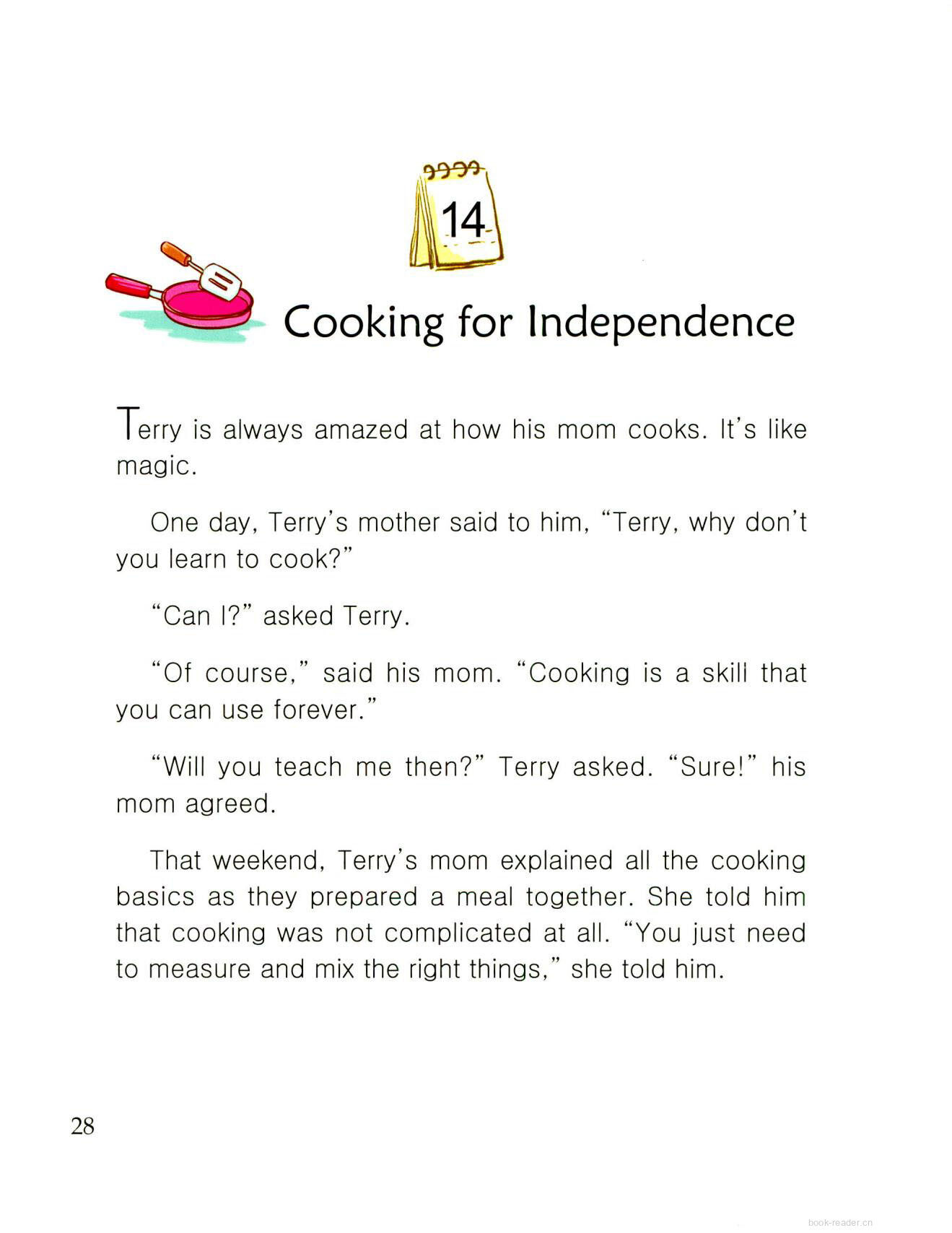 Cooking for Independence绘本故事第2页