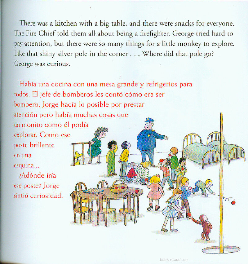 Curious George and the Firefighters绘本故事第5页