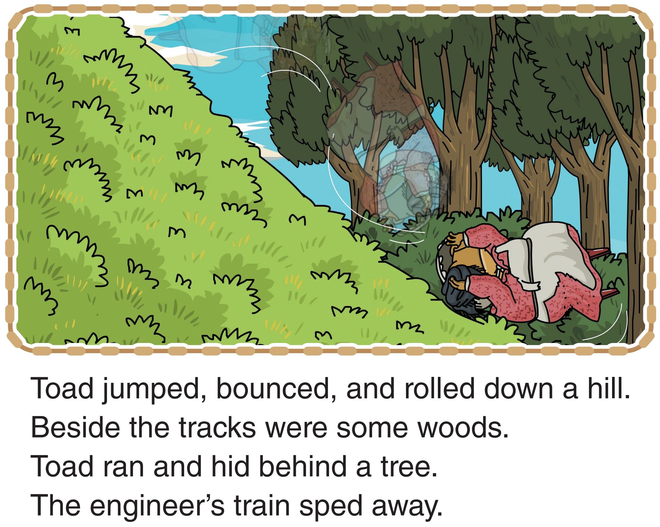 Off the Train绘本故事第3页