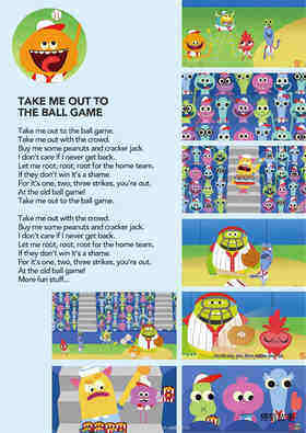 Take Me Out To The Ball Game绘本故事第2页