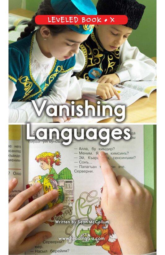 Vanishing Languages绘本故事第2页