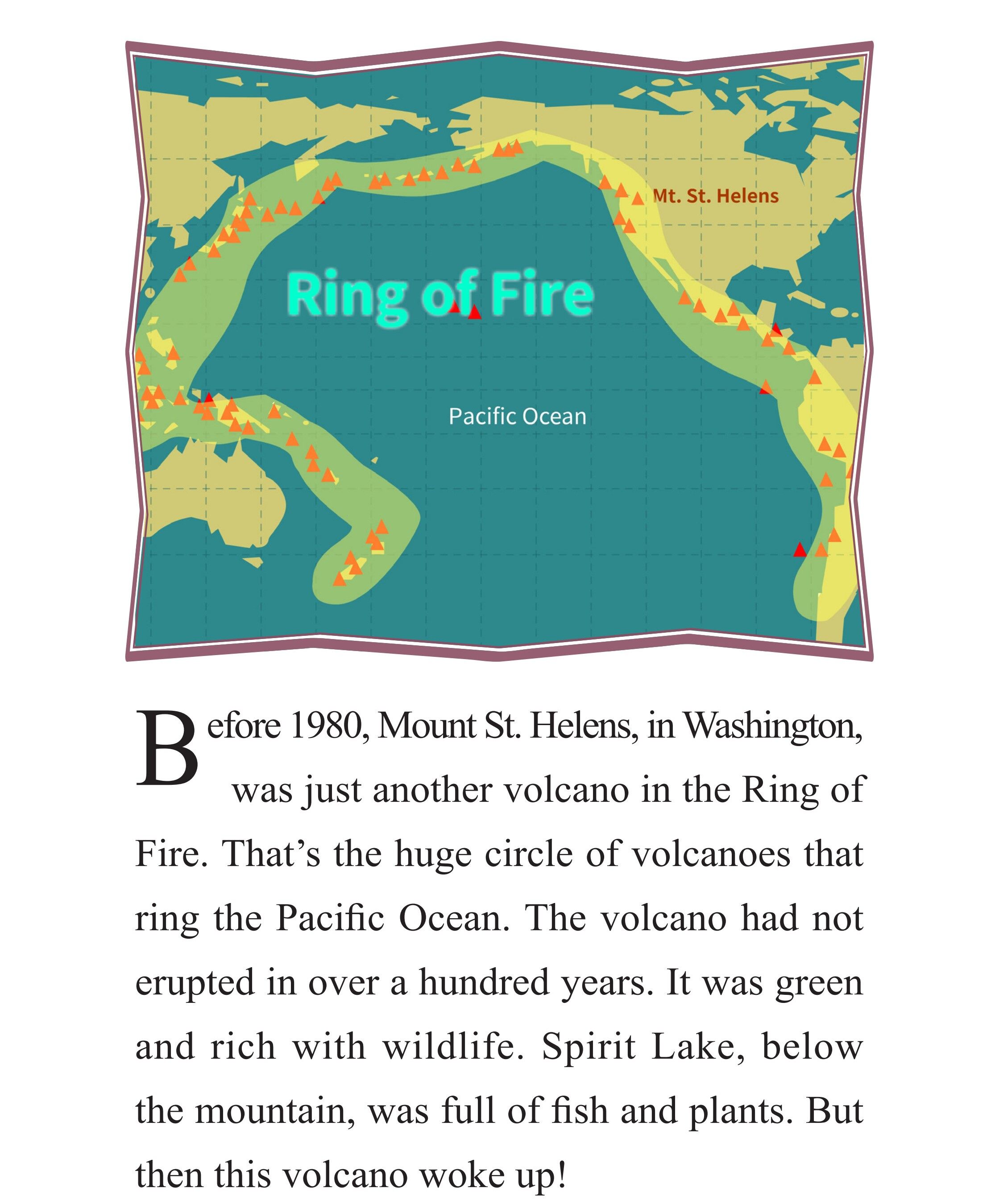 A Volcano Wakes Up绘本故事第2页