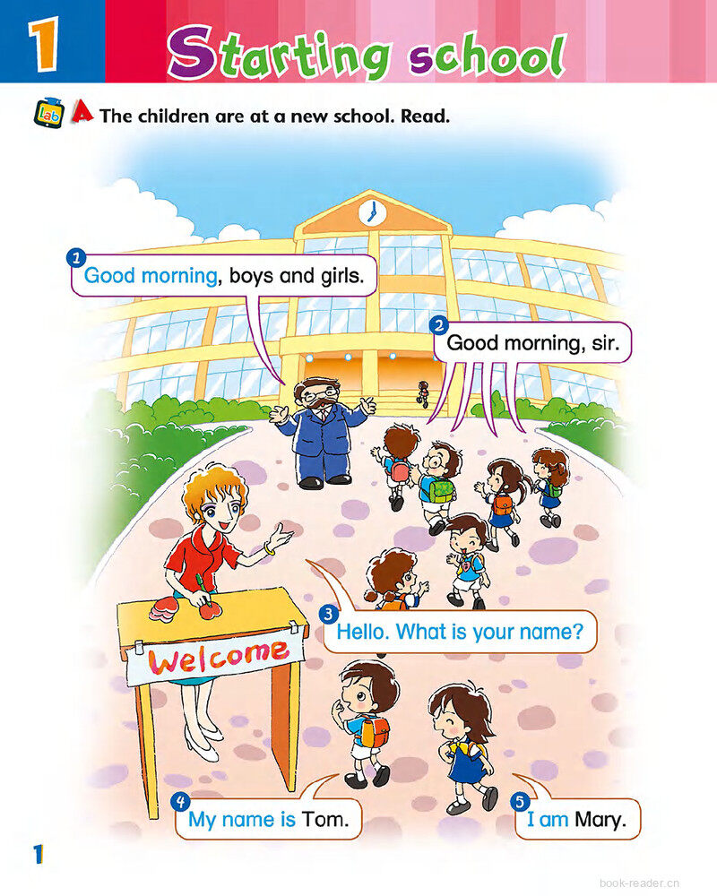 1 Starting school绘本故事第3页